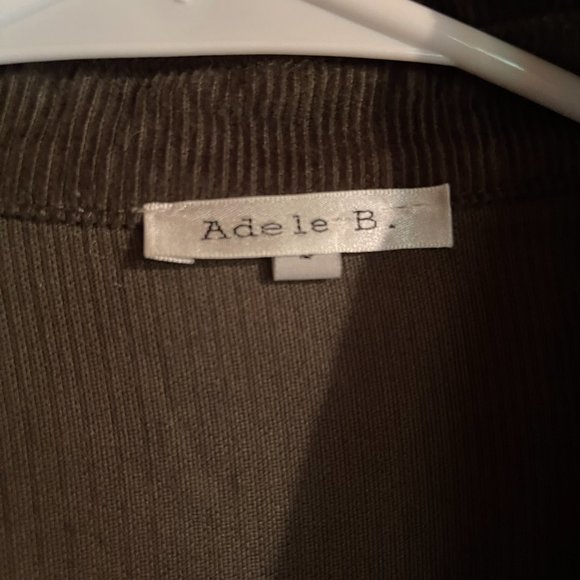 Adele B Corduroy and Patterned Shirt-Jacket - Picture 3 of 4